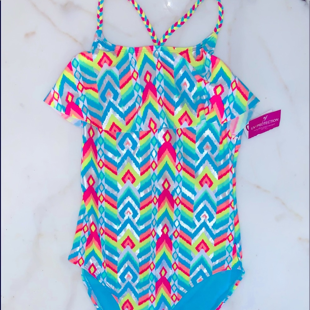 New* Girls Swimsuit. Size 16., Tag is on